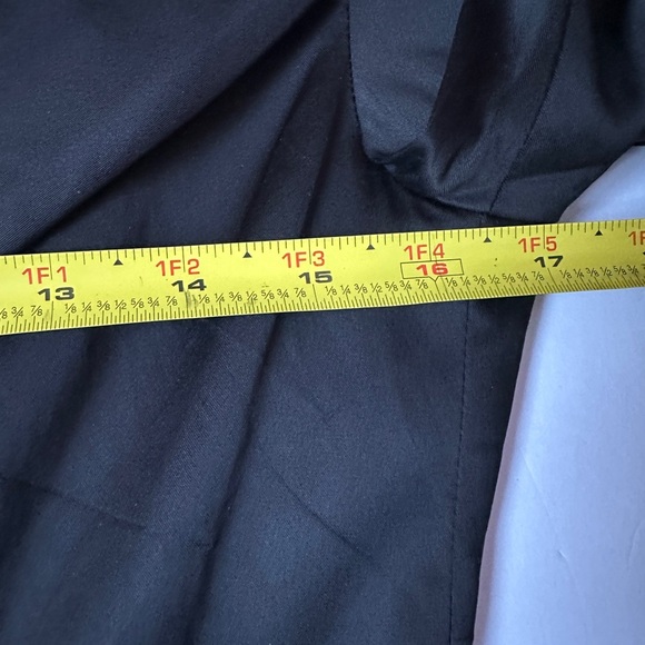 Kay Unger Portrait Black Satin V-Neck Shawl Collared Sheath Evening Dress Size 8 - Picture 7 of 10